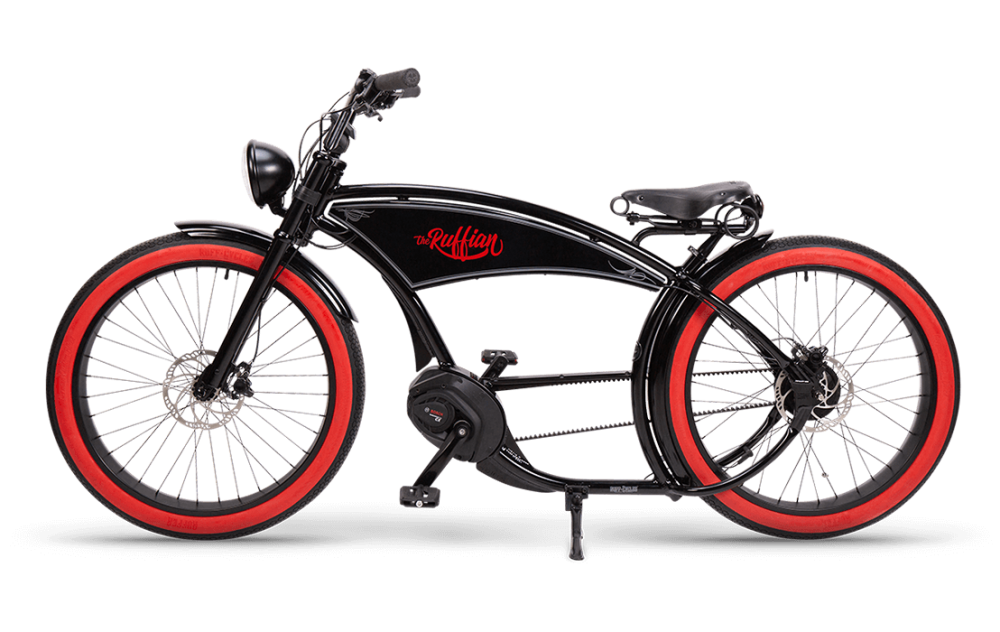 Ebikes ruffian product black redwall